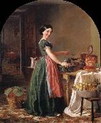 Lilly martin spencer Kiss me and You-ll Kiss the Lasses china oil painting reproduction